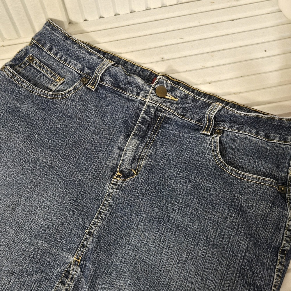 Jordache‎ Lo-Rise Stretch Jean Skirt Size 13/14